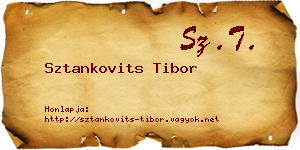 Sztankovits Tibor névjegykártya